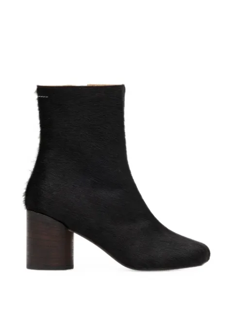 MM6 Maison Margiela Anatomic ankle boots in pony hair Black S66WU0145P7868