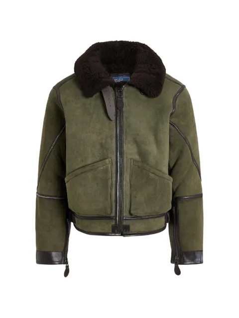 Polo Ralph Lauren shearling flight jacket Green 710B22993001