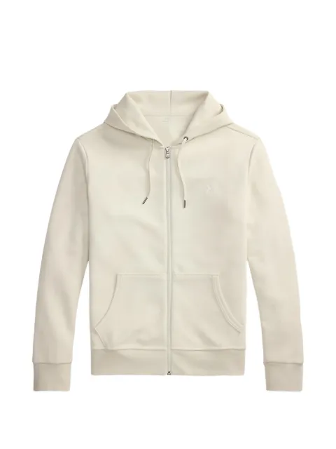 Polo Ralph Lauren zip-up drawstring hoodie Neutrals 710882E11