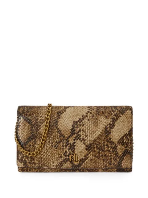 Lauren Ralph Lauren medium Adair II snakeskin-effect logo-plaque belt bag Brown 432P15692001