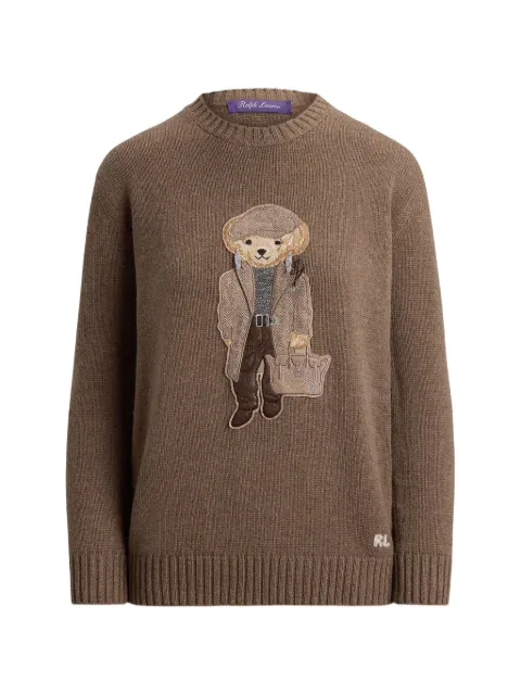 Ralph Lauren Collection Polo Bear intarsia-knit sweater Brown 290P23807001