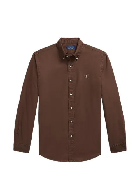 Polo Ralph Lauren Oxford shirt dyed in one piece. Brown 710806E11