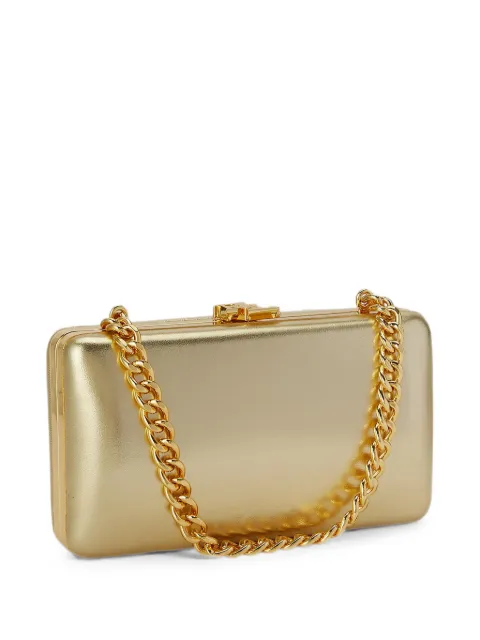 Lauren Ralph Lauren small Franki metallic leather clutch bag Gold 431P15648001