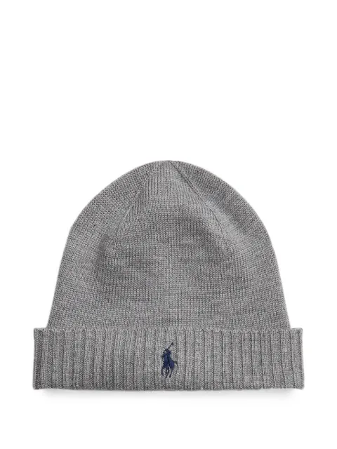 Polo Ralph Lauren Signature Pony wool beanie Grey 710886E11