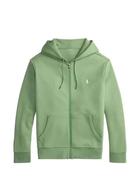 Polo Ralph Lauren logo-embroidered zip-up hoodie Green 710882E11