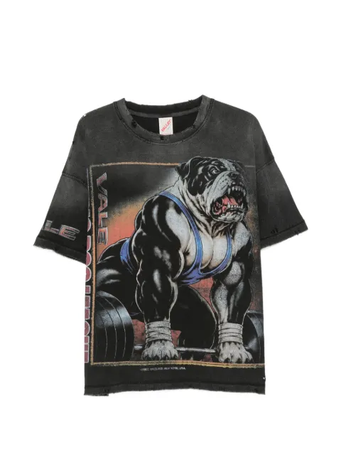 Vale graphic-print distressed T-shirt Black HEAVYWEIGHTBLACK