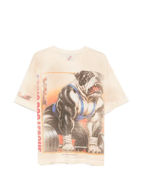 Vale graphic-print distressed T-shirt Neutrals HEAVYWEIGHTNATURAL