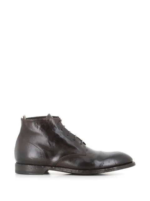 Officine Creative Sound lace-up leather ankle boots Brown SOUND013W