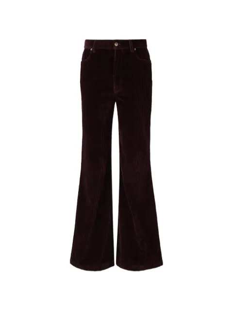 La DoubleJ velvet-corduroy jeans Purple TRO0140VEL013SOLIDVELVETVELVETCORDUROY
