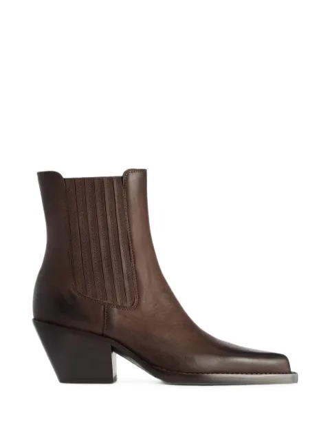 Paris Texas pointed-toe leather ankle boots Brown PX2062XVNTPSOFTCALFLEAT