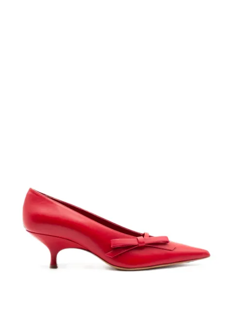 GIABORGHINI Oli bow-detail pumps Red OLILCAL8050
