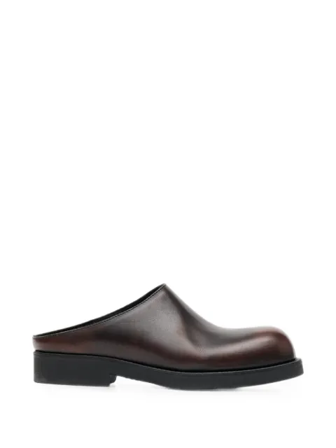 MM6 Maison Margiela round-toe leather mules Brown SH1WX0012P7896
