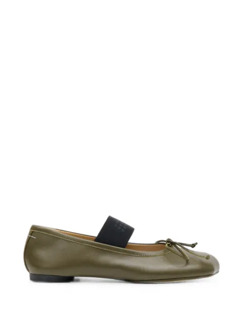 MM6 Maison Margiela Anatomic Numeric ballerinas Green S59WZ0099P3628