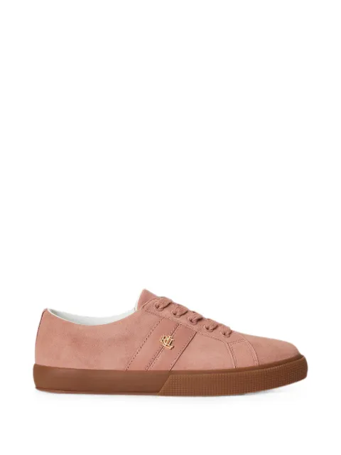 Lauren Ralph Lauren Janson II logo-plaque lace-up sneakers Pink 802868E11