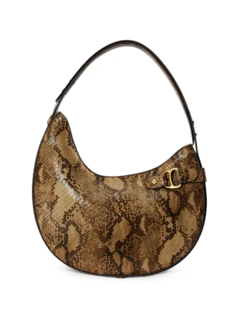 Lauren Ralph Lauren large Tasha snakeskin-effect tote bag Brown 431P15625001