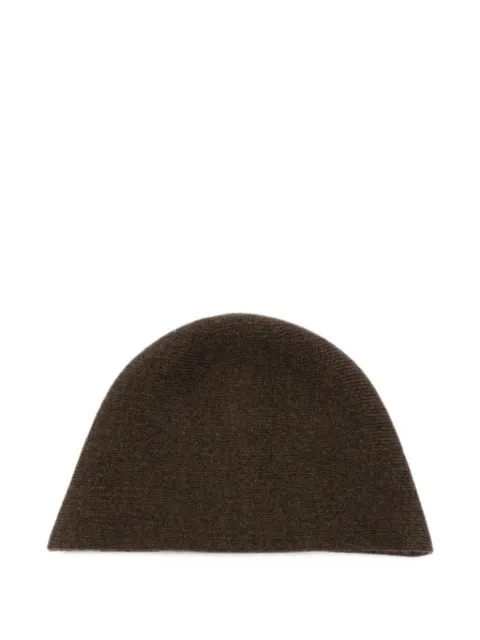 Uma Wang knitted beanie hat Brown UK0052