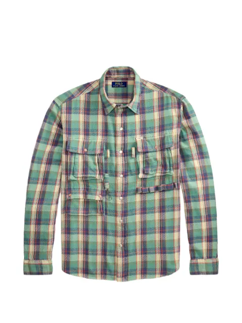 Polo Ralph Lauren classic-fit plaid brushed flannel shirt Green 710B23934001