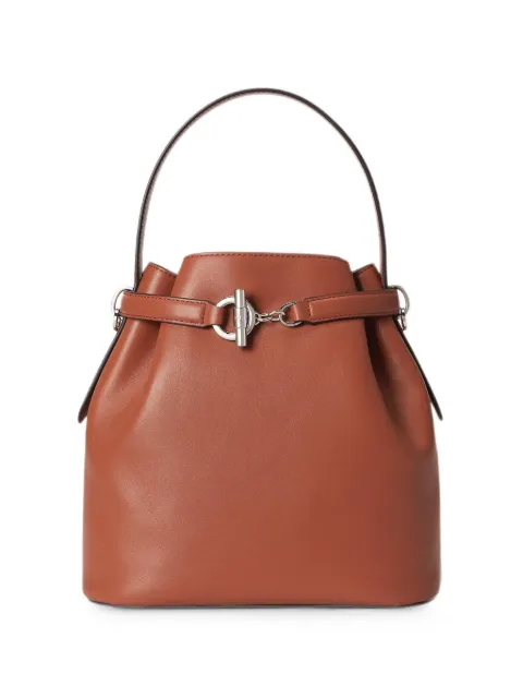 Lauren Ralph Lauren Blaike toggle-fastening bucket bag Brown 43198