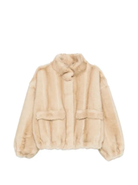 Apparis Iris funnel-neck jacket Neutrals F6CT481LT1M