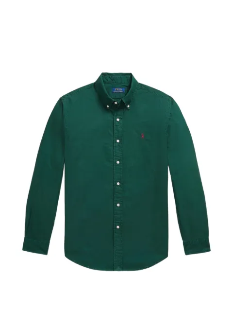 Polo Ralph Lauren logo-embroidered button-down shirt Green 710806E11