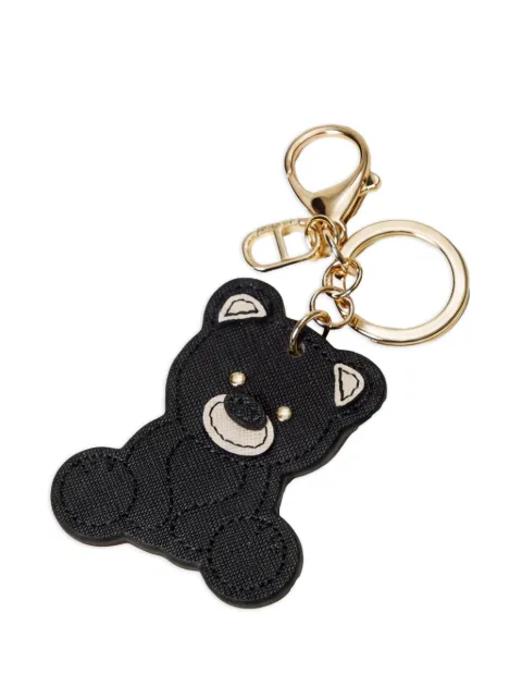 TWINSET Teddy Bear keyring with Oval T Black 242TH7044