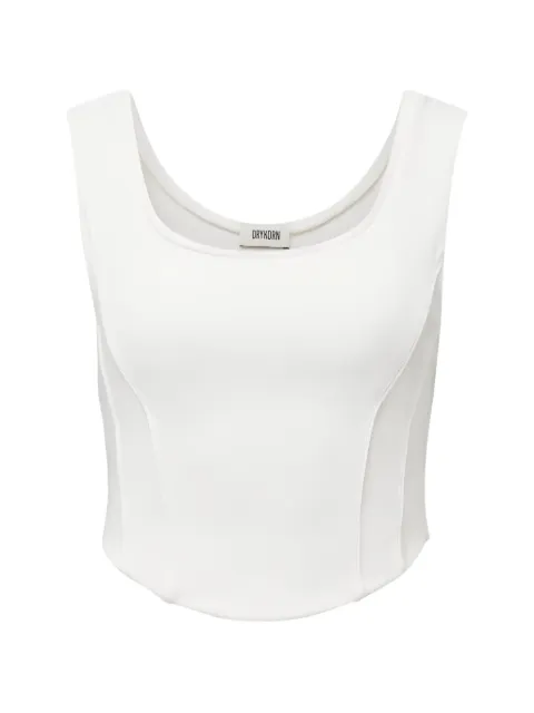 Drykorn Agapa panelled crop top White AGAPA522101