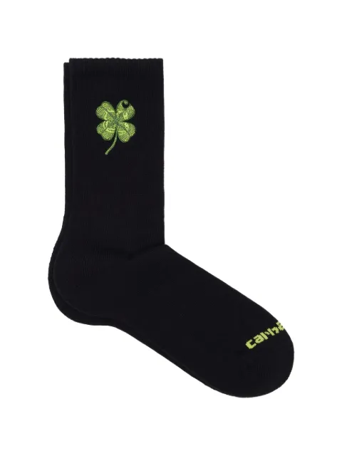 Carhartt WIP Clover embroidered socks Black I035994