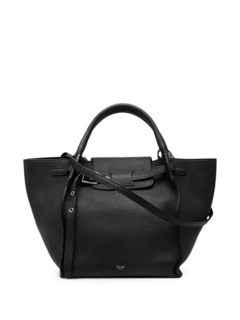 Celine Pre-Owned 2019 Small Grained Calfskin Big Bag satchel Black NEEG8PE3XTC1DHAP