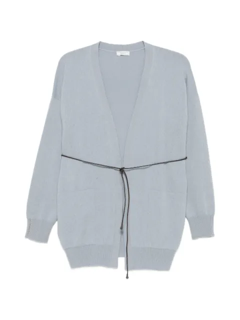 Peserico belted cardigan Blue A99210F12A09283
