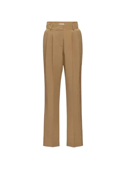 Magda Butrym pleated straight-leg trousers Neutrals 148726