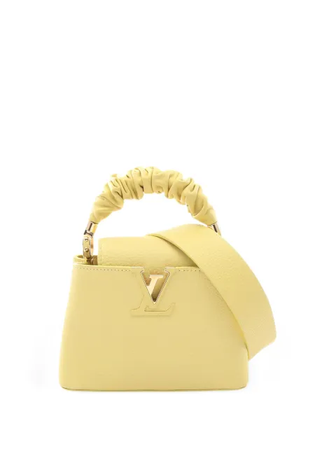 Louis Vuitton Pre-Owned 2021-2026 Taurillon Scrunchie Capucines BB satchel Yellow H66P1NTO2GZVYXHA