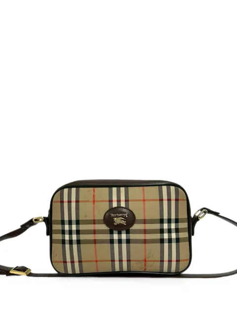 Burberry Pre-Owned 1980-1990 Haymarket Check crossbody bag Neutrals 4Y07L89XXN36ASFJ