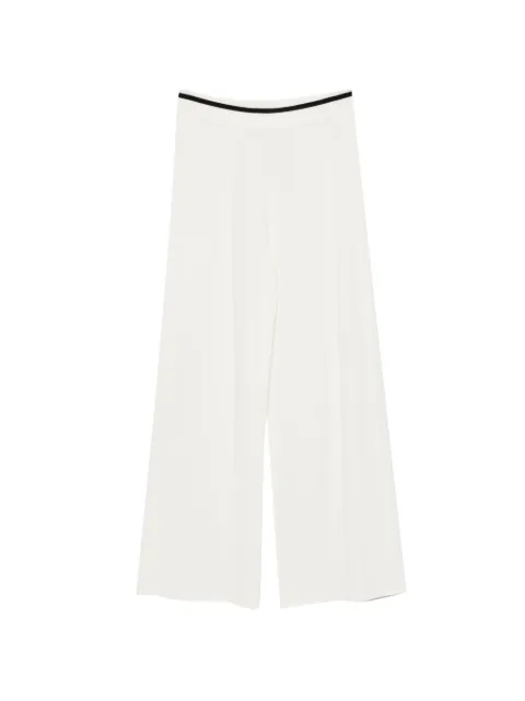 LIU JO contrast-trim palazzo pants White TF6190MS63L