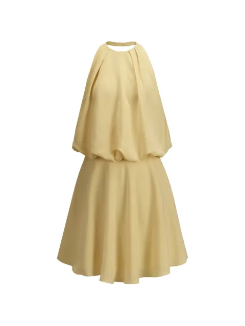 THE ARKOW Camille halterneck mini dress Yellow TAR056C10BA