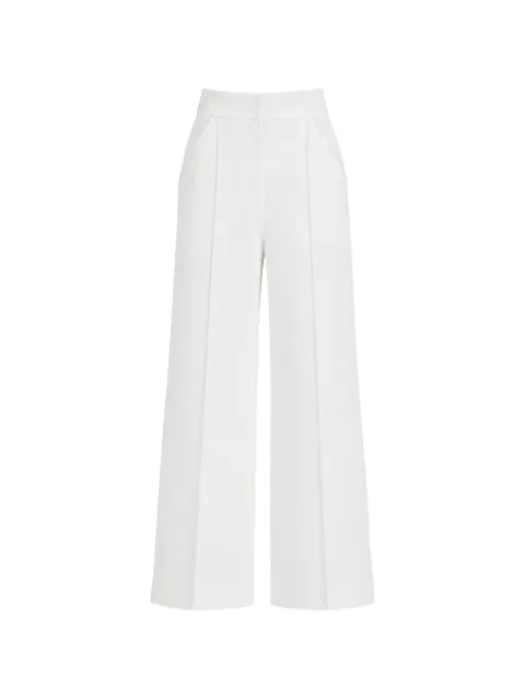 Temperley London Nyx side-stripe trousers White 26ANYX54489A
