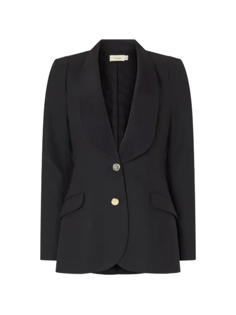 Temperley London Nyx shawl-lapel blazer Black 26ANYX53783