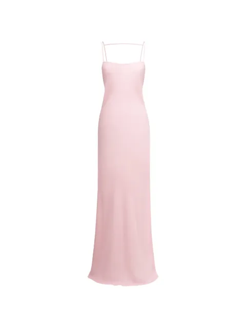 THE ARKOW Laura open-back maxi dress Pink TAR035C9BA