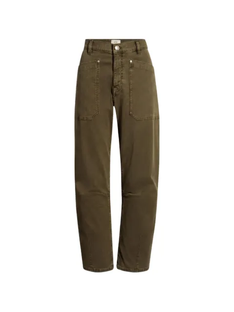 DL1961 Bilie Easy barrel-leg trousers Green 14434