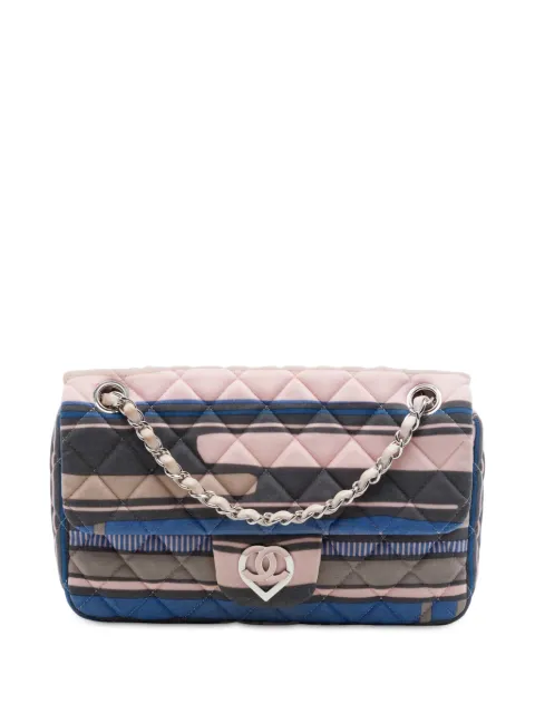 CHANEL Pre-Owned 2008-2009 Small Quilted Jersey Ocean Drive Flap shoulder bag Pink NYH518DUURDCRJLT