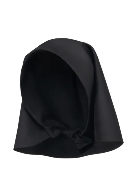 THE ARKOW Eva virgin wool headscarf Black TAB004C1I