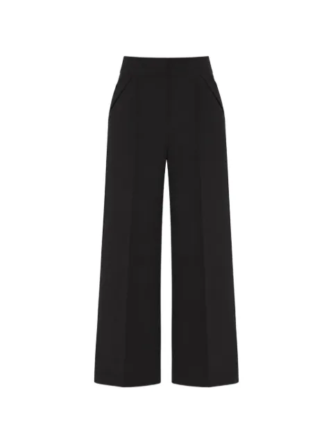 Temperley London Nyx satin-trimmed trousers Black 26ANYX54489A