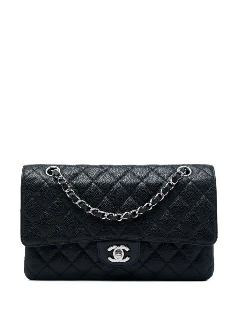 CHANEL Pre-Owned 2008-2009 Medium Classic Caviar Double Flap shoulder bag Black 0GFV6Y52Q2U108QJ