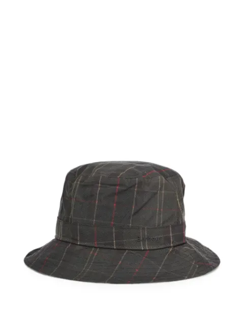 Barbour Haydon Tartan bucket hat Grey MHA0976