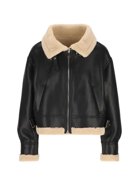 UNCOMMON zip-up leather jacket Black CI05SHG000