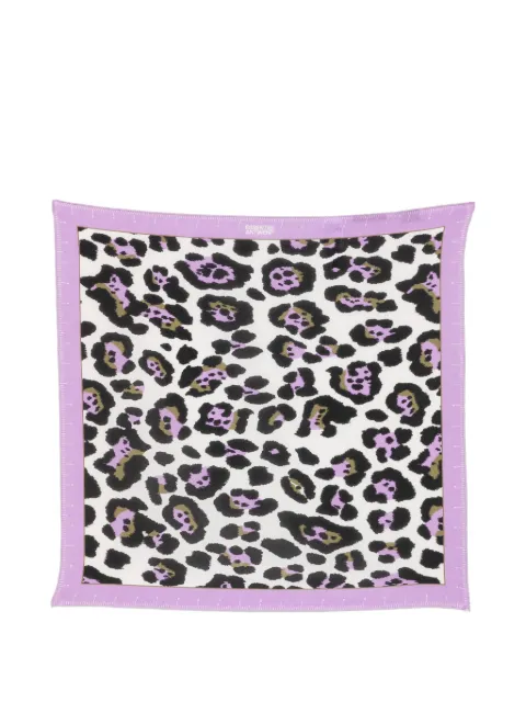Essentiel Antwerp leopard-print silk scarf White JACYNTHIA