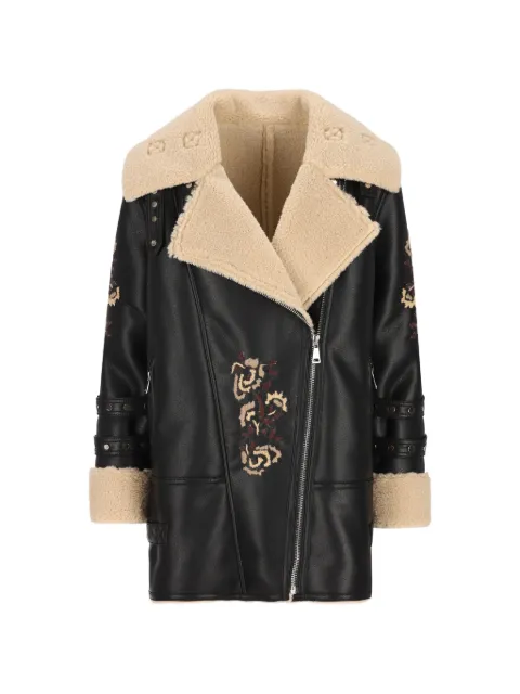 UNCOMMON floral-embroidered jacket Black CI02ESHG