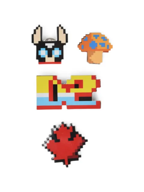 DSQUARED2 Gaming pixel-art pins Yellow PNM005837200001