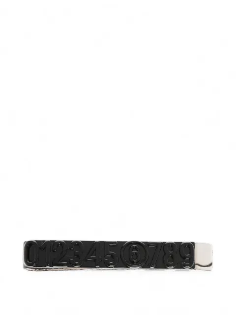 MM6 Maison Margiela numeric-logo tie clip Black SM7VN0001P6686