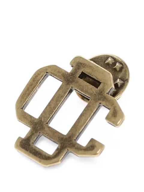 DSQUARED2 monogram-plaque brooch Gold PNW000359400001