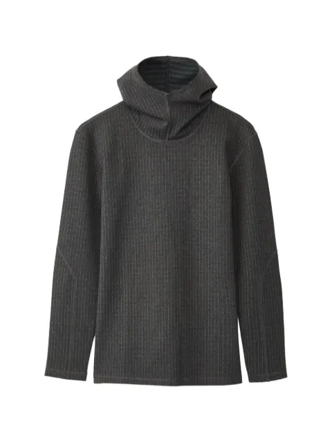 Liam Hodges pinstripe-pattern hoodie Grey AW19420
